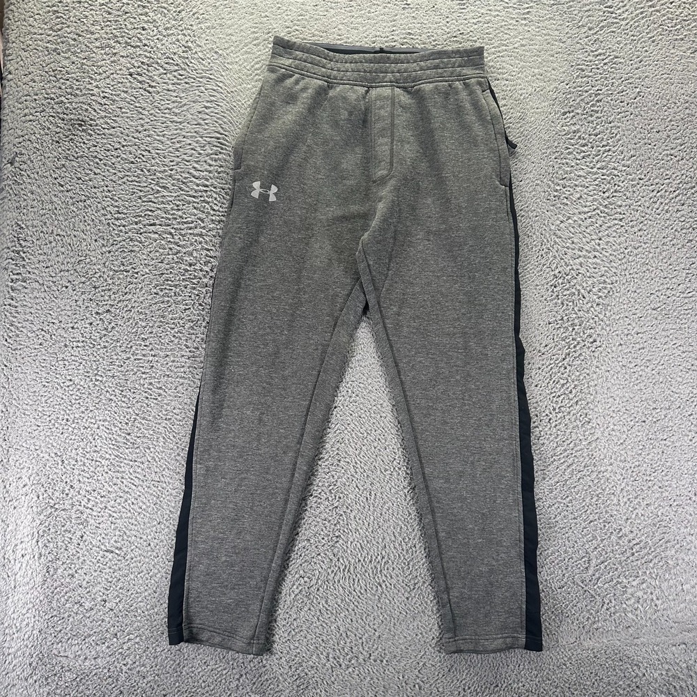 Under Armour Sweatpant Mens M Gray Tapered Performance Training Running Sports